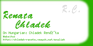 renata chladek business card